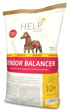 JOSERA Help SeniorBalancer Nourriture pour Chevaux (1 x 10 kg) - Formule sans céréales et sans mélasse - sans sucres ajoutés - Favorise Le Maintien Musculaire dans la vieillesse - Bon apport en
