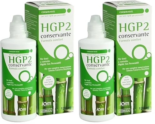 Hgp 2 Conservante Soluzione per Lenti a Contatto - 120ml (Confezione da 2)