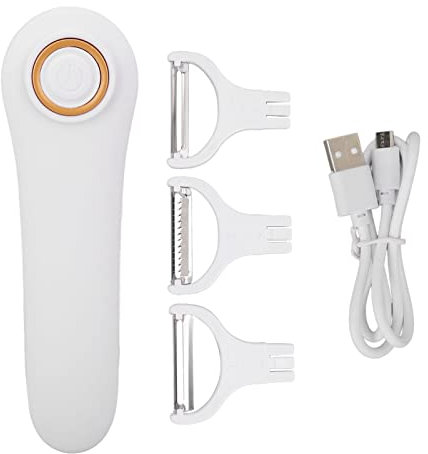 Éplucheur De Pommes De Terre Portable Pro Set, éplucheur De Fruits électrique, éplucheur De Pommes De Terre électrique à 3 Lames, éplucheur De Légumes Pour Carotte, Concombre, Cactus, éplucheur De Fru