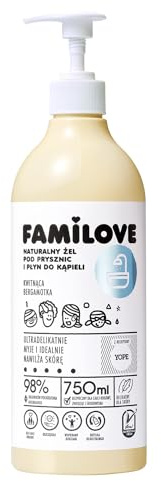 YOPE Shower Gel | 98% Natural Ingredients | Gentle | Moisturising | Hydrating |Neutral PH | FAMILOVE 750ml