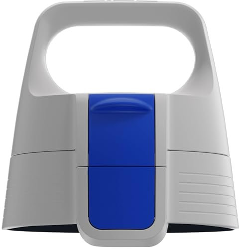 SIGG WMB ONE Top 2 Grey Blue Verschluss (One Size), Ersatzteil Trinkflasche, einhändig bedienbarer & auslaufsicherer Verschluss