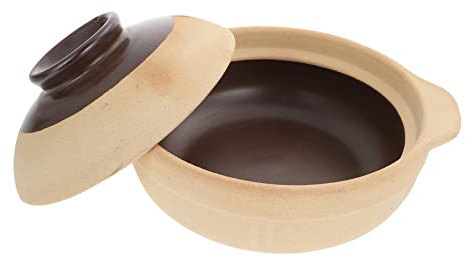 Casserole en Céramique Couvercle 500ml pour Cuisson | Revêtement, Résistance Acide et Alcaline, sans Odeur, Format 1 Pièce Couleur Aléatoire