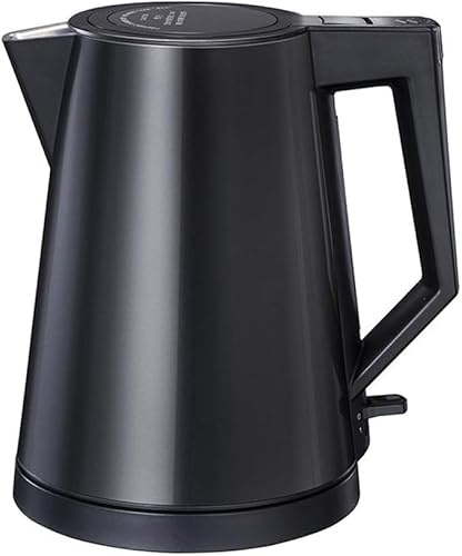 Electric Kettle Cordless Tea Kettle,Fast Boil,Auto Shut Off and Boil Dry Protection Tech Power Off Large Capacity 1000W Anti-scalding Insulation Integrated Stainless Steel 1.2L (color : Gold) lofty
