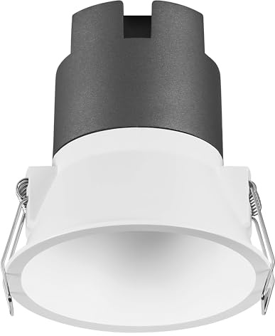 OSRAM Downlight empotrable SPOT TWIST, blanco, 10W, 800lm, 840 WT, 93mm de diámetro, temperatura de color blanco frío, hasta un 90% de ahorro energético respecto a los downlights halógenos, fácil