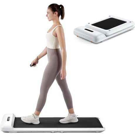 WalkingPad Tapis de Marche, Pliable Walking Pad pour Maison et Bureau, Électrique Silencieux Tapis Roulant 6 km/h avec Télécommande, Pas d'Assemblage Nécessaire
