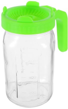 DRESSOOS Barattolo per la germinazione dei Semi: Barattolo da 946 ml per germogli di Fagioli Mung, microgreens, Broccoli ed Medica - Germogliatore da 1 litro con Coperchio a Rete per la germinazione