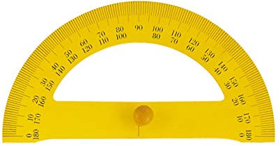 Wonday - Transportador de ángulos (180 grados, magnético)