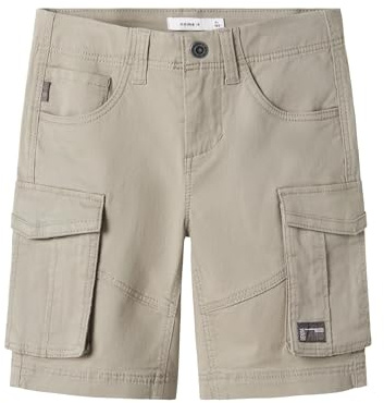 NKMRYAN REG TWI L shorts 6776-BA NOOS, Elefant skin, 152 cm