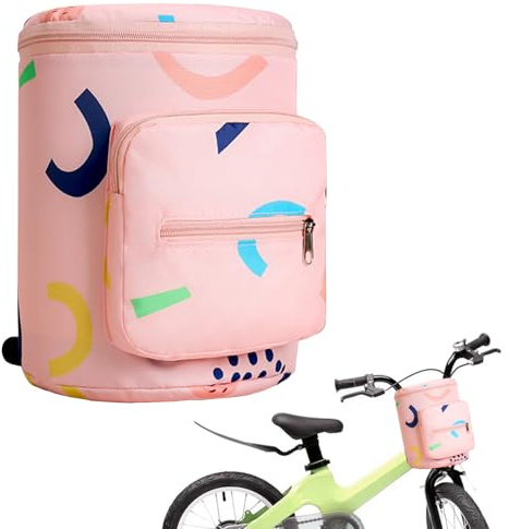 Favuit Bolsa para manillar, cesta plegable para bicicleta, cesta delantera para bicicleta, 20 x 20 x 22 cm
