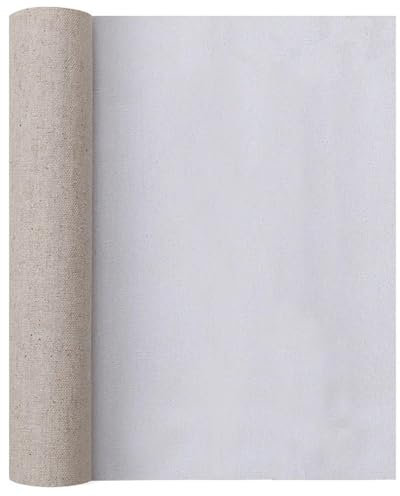 Leere Leinwandrolle 28 cm Breite/Rolle, professionelle Leere Leinwand for Malschicht, Acryl, Ölgemälde, Leinwand, Leinenmischung, grundiert, Zubehör for Künstler Leinwand Auf Rolle