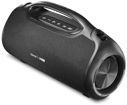 HamaBluetooth Lautsprecher Outdoor 120W (App, wasserfest IPX6, 24 Stunden Akkulaufzeit, Pro Sound, Powerpack, USB Aux 3,5/6,3mm, Party Lautsprecher, Soundbox groß) schwarz