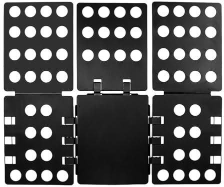 Planche à Plier Le Linge,Plastique Planche à Plier Vêtements Planche Pliage Facile Plieuse a Linge Facile et Rapide pour les Enfants et les Adultes de Plier des Vêtements de Différentes Tailles Noir