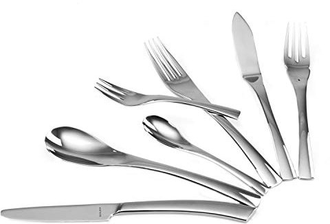 Solex Sophia - Set di posate da 84 pezzi per 12 persone, con posate da pesce