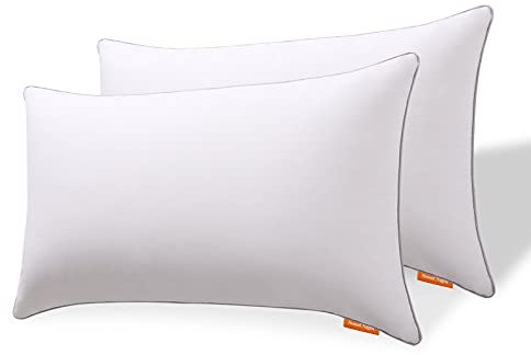 Sweetnight Kopfkissen weiches Kissen, Schlafkissen mit 2000g (2x1000 g) Füllung mit Reißverschluss geeignet für Alle Schlafpositionen (2er, 48 x 74 cm)