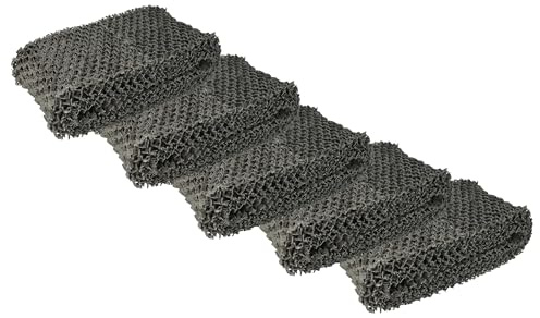 vhbw 5 x filter kompatibel med Philips HU4813, HU4813/10, HU4814/10 luftfuktare – luftfilter, fiberfilter, grå