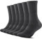 TUUHAW 6 Paar Socken Herren Damen Crew Sportsocken Wandersocken Trekkingsocken Baumwolle Atmungsaktiv Sneaker Socken 43-46 39-42 35-38 47-50, Grau-35-38