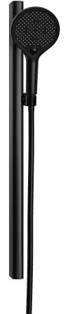 BERNSTEIN Duschstange inkl. Handbrause und Duschschlauch Brauseset Brausestange mit Brause BS401 in Schwarz matt