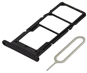 MMOBIEL Dual SIM Card Slot Tray Holder Replacement Compatible with Samsung Galaxy A14 4G - Incl. Sim Pin - Black