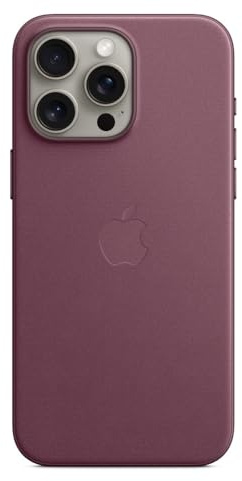 Apple iPhone 15 Pro Max Feingewebe Case mit MagSafe – Mulberry ​​​​​​​