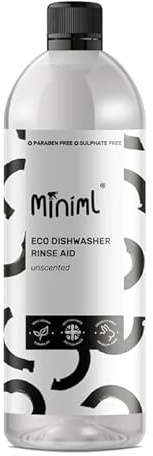 Miniml Rinse Aid - Unscented - Vegan, Cruelty-Free and British Made - 750ml
