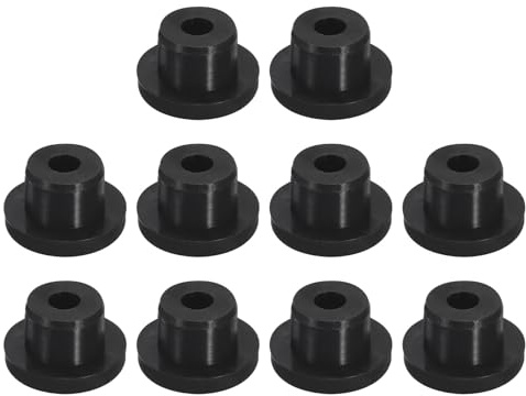 QUARKZMAN 10 st svarta öronproppar, gummipropp för hål 14 mm/0,55 tum