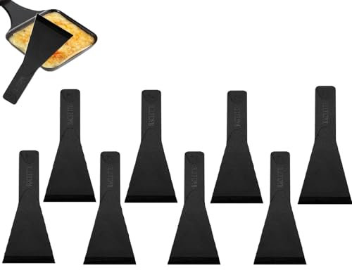 8pcs Raclette Schaber,Raclette Spatel,Pfannenwender Klein,Spachtel Für Die Küche,Schaber Küche,Spachtel,Küchenwerkzeuge,Küchenutensilien Für Antihaft,Käse,Grills,Gourmet,Bretter,Bratpfannen
