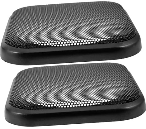 BESPORTBLE 2 pièces Haut-Parleur Carrées pour Caisson de Basse Voiture Protection Robuste Anti-poussière Facile à Installer Compatible avec Divers Modèles Automobiles