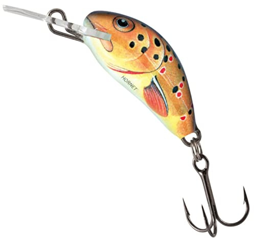 Salmo Hornet Wobbler Miniwobbler, Salmo Farben:Trout, Länge/Gewicht/Laufverhalten/Tauchtiefe:3.5cm / 2.6g / sinkend / 1.5m-2.0m