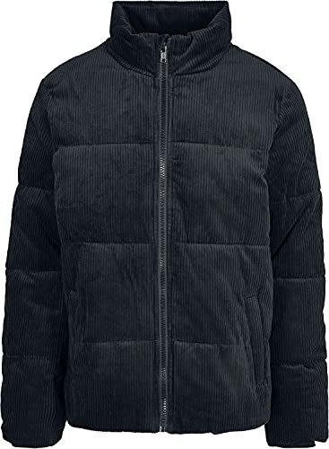 Urban Classics Men's Boxy Corduroy Puffer Jacket Women, Black, L