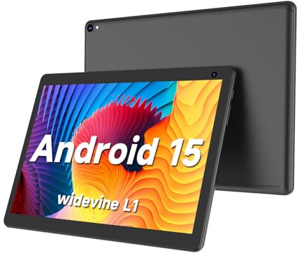 COOPERS Tablet 10 inch, Android 15 Tablet, 32GB ROM 1TB Expand Computer Tablets, Quad Core Processor 6000mAh Battery, 1280x800 IPS Touch Screen, 2+8MP Dual HD Camera, Bluetooth WiFi Tablets PC