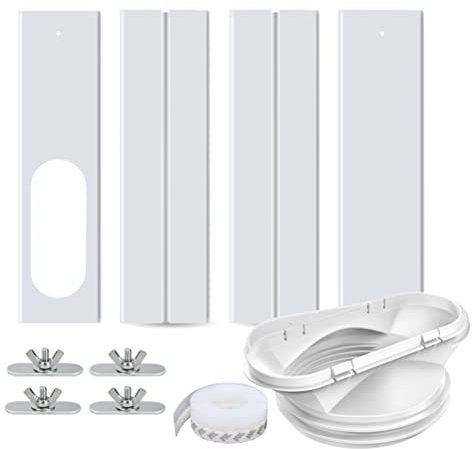 BTOSEP Fenster-Kit tragbare Klimaanlagen, verstellbare Fensterdichtung Klimaanlagen, Schiebe-AC-Fenster-Lüftungs-Kit, verstellbare Fensterdichtungsplatte,