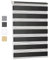 XINAR Doppelrollo Klemmfix 55x220cm Thermisch isoliert, UV-Schutz Duorollo Rollo Rolljalousie mit Befestigungssatz, für Wohnzimmer, Schlafzimmer und Küche, Dunkelgrau