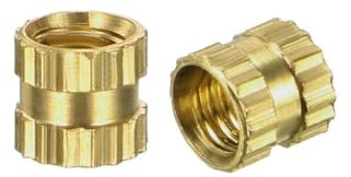 TOP-VIGOR 50Pcs Threaded Insert Knurled Nuts, M3 x 4mm x 4mm OD Brass Female Thread Knurled Nuts, Embedment Nut Insert for 3D Printer