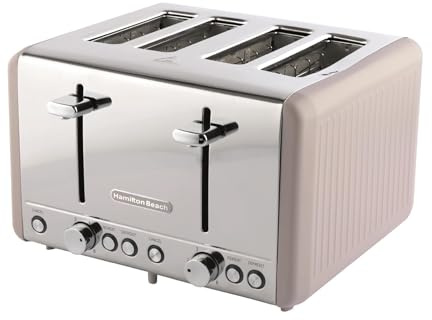 Hamilton Beach Sandwich Toaster 2 Slice, Deep Fill, Makes 2 Toasted Sandwiches, Non-Stick Hot Plates, XL Plates, Cool Touch Handle, Locking Latch, Automatic Temperature Control, 900W - HB1026, Black