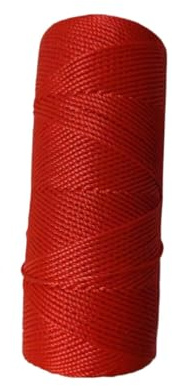 LSGZJZY 2mm Nylon String Line, 656Ft (200m),Red | Builders Line Brick Line Bricklaying Tool, Garden String Line, for Construction, Archaeology,Garden,Climbing Plant