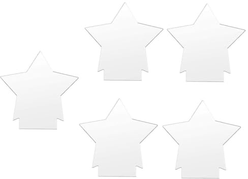 IMIKEYA 5 Pezzi Lastre Acriliche per Lampada DIY Buona Resistenza, Piastra Luminosa in Acrilico per Decorazione Luce Notturna e Accessori Lampada