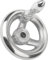 KIPP – Bedienteile | Normelemente 118082 Handrad ohne Nut Aluminium, Komp:Aluminium, 12, 125, D1=125mm D2=12mm