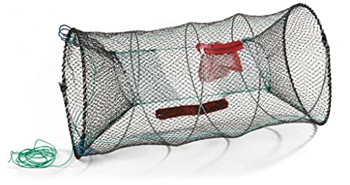 Nassa engaño plegable con contenedor para la pastura Nassa porta peces de pesca mar anguilas langosta barco cefales flotante red de pesca plegable engaño trampa camarones