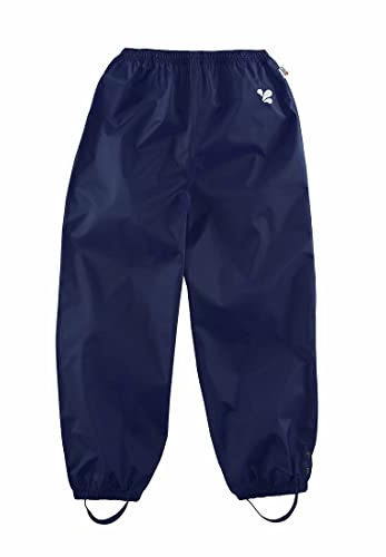 Muddy Puddles Unisex Kid's Recycled Originals Waterproof Trousers, Navy Blue, 7-8 Years