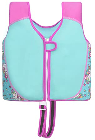 Swim Vest for Kids 2-6 Years, Premium Neoprene Toddler Swim Jacket Swimming Vest Float Vest for Boys Girls, Original Children Swim Vest for Watersports