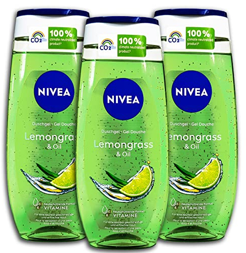3 er Pack NIVEA Duschgel Lemongrass & Oil 3 x 250 ml