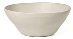 Ferm Living Flow Bowl Medium, Off White Speckle