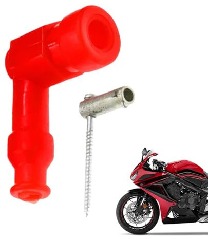 Zündkerzenstecker, Zündkerzenstecker für Motorrad,Zündkerzenstecker aus Gummi für Motoren | Mehrfarbiges Motorradzubehör ohne Widerstand, staubdichtes Ersatzteil für Motorräder