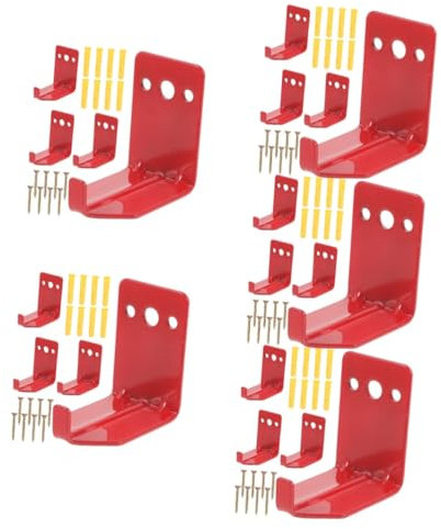 HOMSFOU 20piezas Soporte De Pared Para Extintores De Incendios Juego De Ganchos De Montaje Resistente Para y Cocina