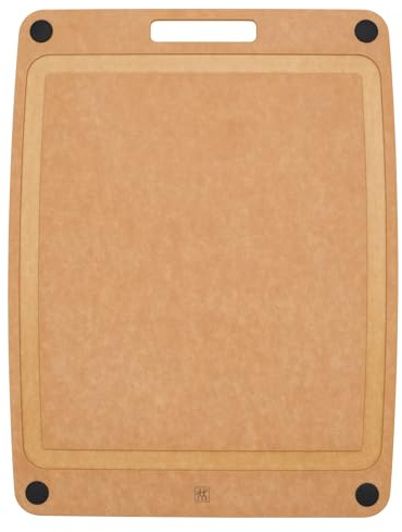 ZWILLING Cutting Boards Plant Fiber Cutting board 14x11.25 natural with juice grooves and silicone feet