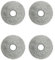4 Stück Wischtücher Ersatzteile für iRobot Roomba Plus 405 Combo Robot/505 Combo Robot, für Dreame X40 Ultra Complete/L10s Pro Ultra Heat/X40 Master/L40 Ultra/L10s Ultra Gen 2 Roboterstaubsauger