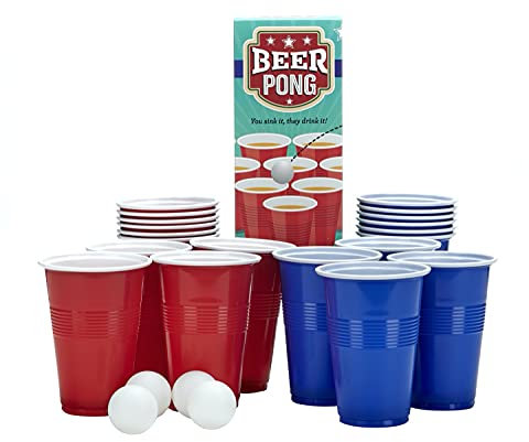 Whitehouse Bierpong-Set für Erwachsene, 24-teilig