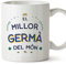 MUGFFINS Tazas para HERMANO - En Catalán - El Millor del Món - 11 oz / 330 ml - Regalo original y divertido