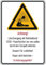 Dreifke® | Schild Warnschild, Kombischild, Löschvorgang durch Türspalt - 297x420x1.5 mm Kunststoff