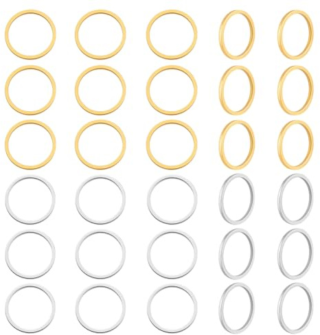 PH PandaHall 200pcs Brass O Rings Metal Linking Ring 10mm Links